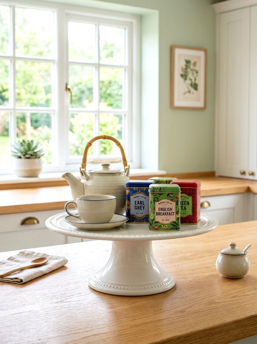 Ceramic Tea Station Cake Stand - 30 cake stand kitchen decor ideas