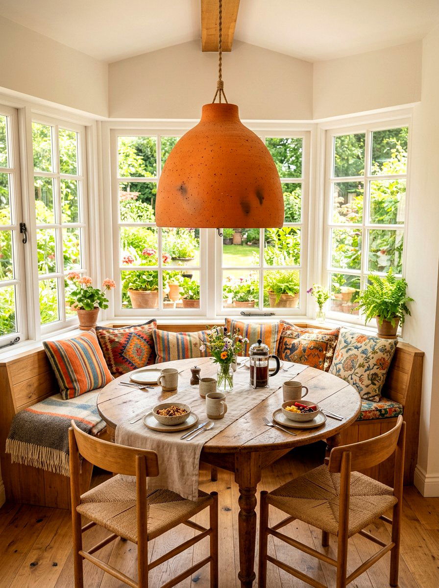 Ceramic Terracotta Breakfast Light - 30 oversized pendant lighting ideas