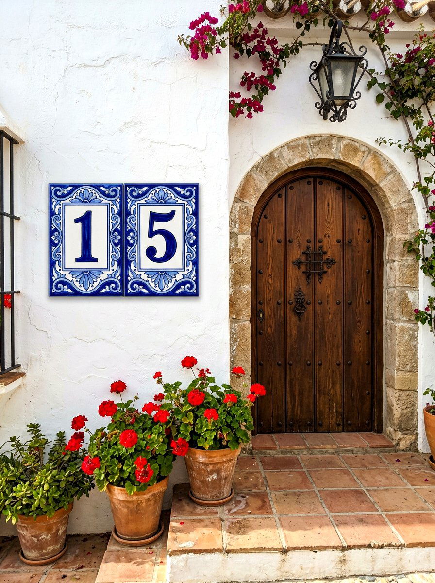 Ceramic Tile House Numbers - 30 house numbers curb appeal ideas