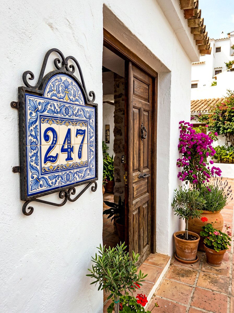 Ceramic Tile House Numbers - 30 house number display ideas