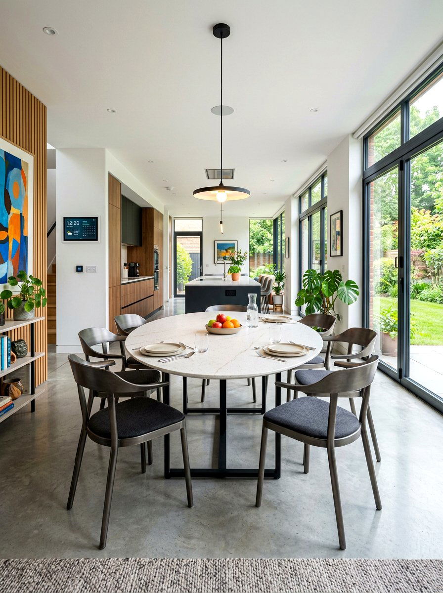 Ceramic Top Oval Dining Table - 30 oval dining table ideas