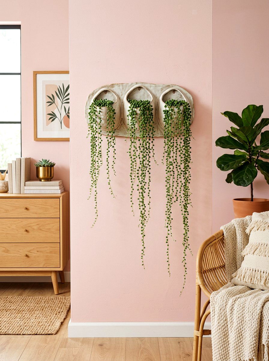 Ceramic Wall Pocket - 30 wall garden planter ideas