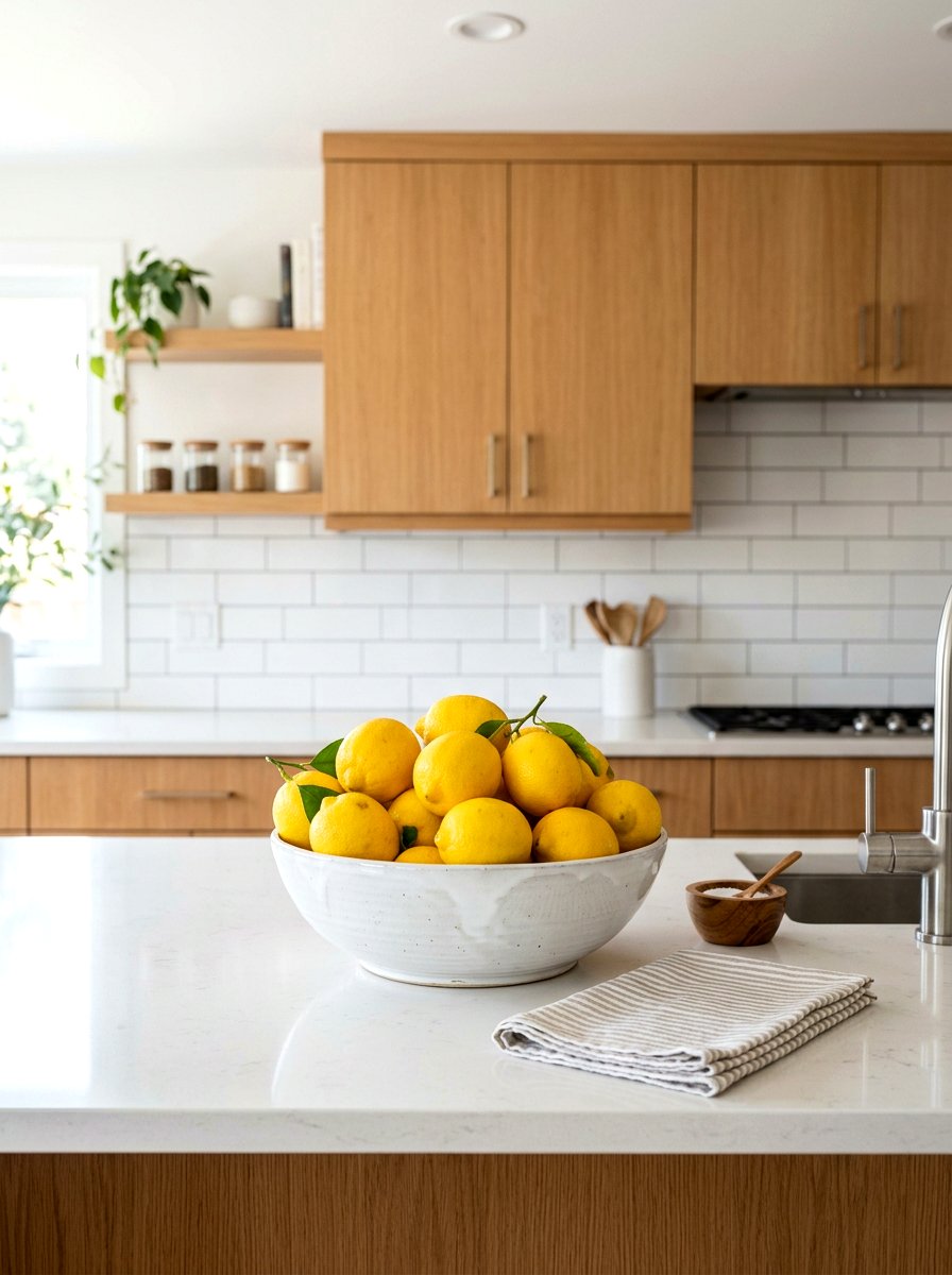Ceramic fruit bowl - 30 spring refresh decor ideas