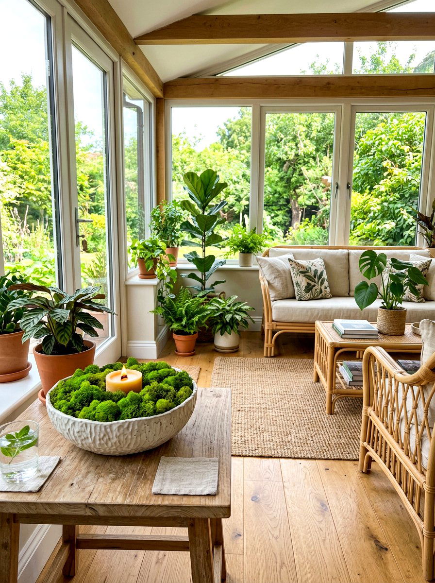 Ceramic moss candle bowl - 30 candle bowl centerpiece ideas