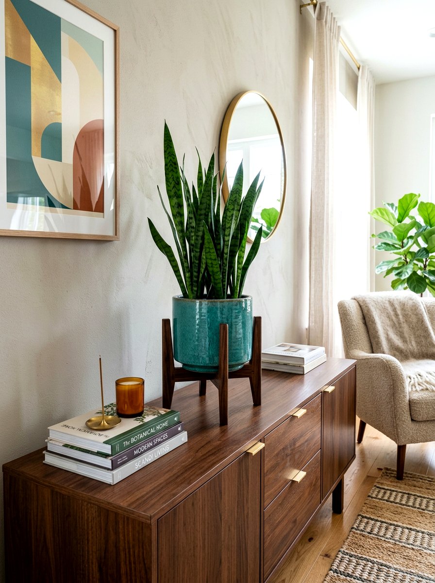 Ceramic planter with stand - 30 plant stand ideas