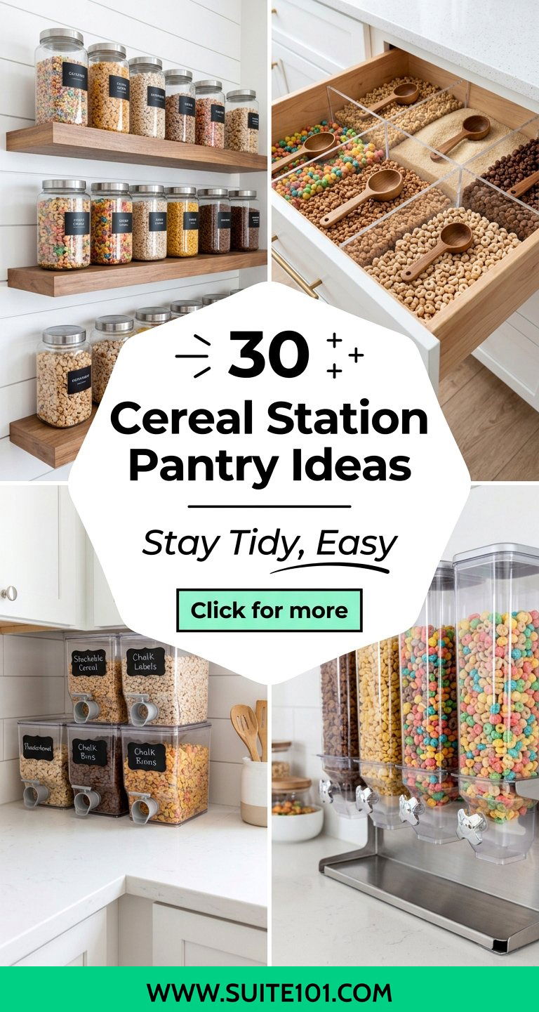 Cereal Station Pantry Ideas 30 Functional Ways to Stay Tidy - Cereal Station Pantry Ideas: 30 Functional Ways to Stay Tidy