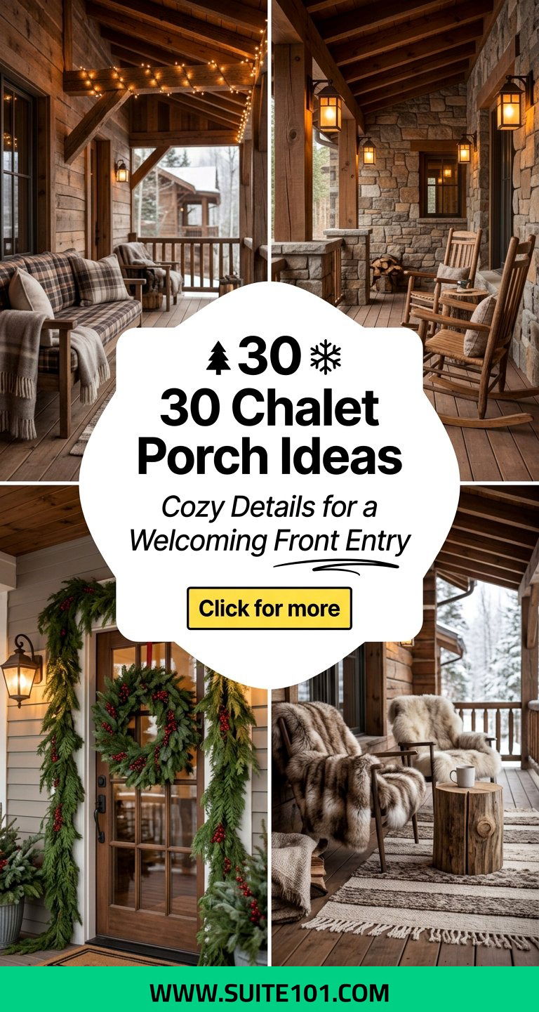 Chalet Porch Ideas 30 Cozy Details for a Welcoming Front Entry - Chalet Porch Ideas: 30 Cozy Details for a Welcoming Front Entry