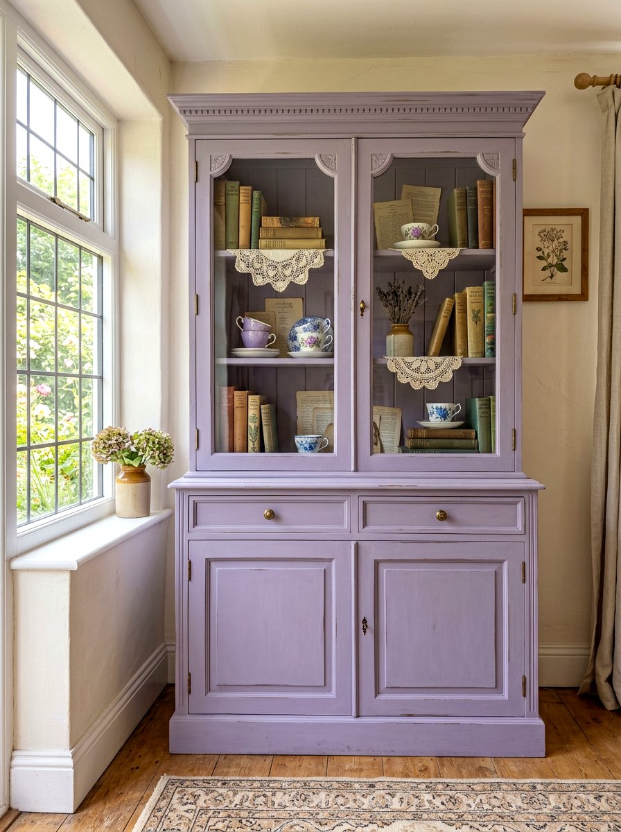 Chalk paint china cabinet - 30 china cabinet makeover ideas