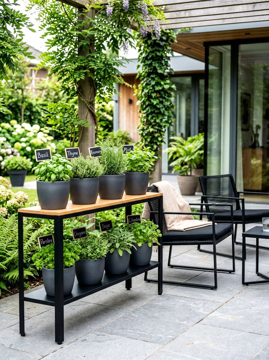 Chalkboard Garden Stake - 30 herb garden marker ideas