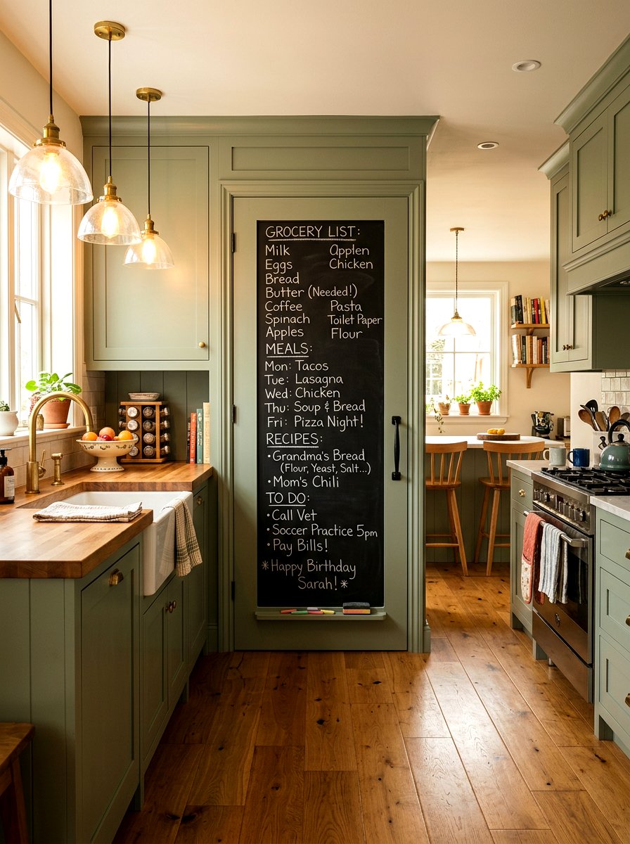 Chalkboard Pantry Door - 30 pantry door ideas