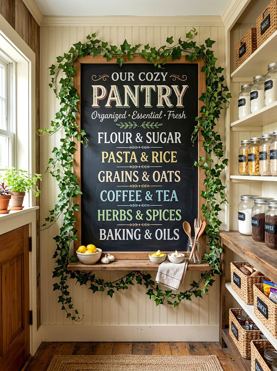Chalkboard Sign Garland - 30 garland styling ideas