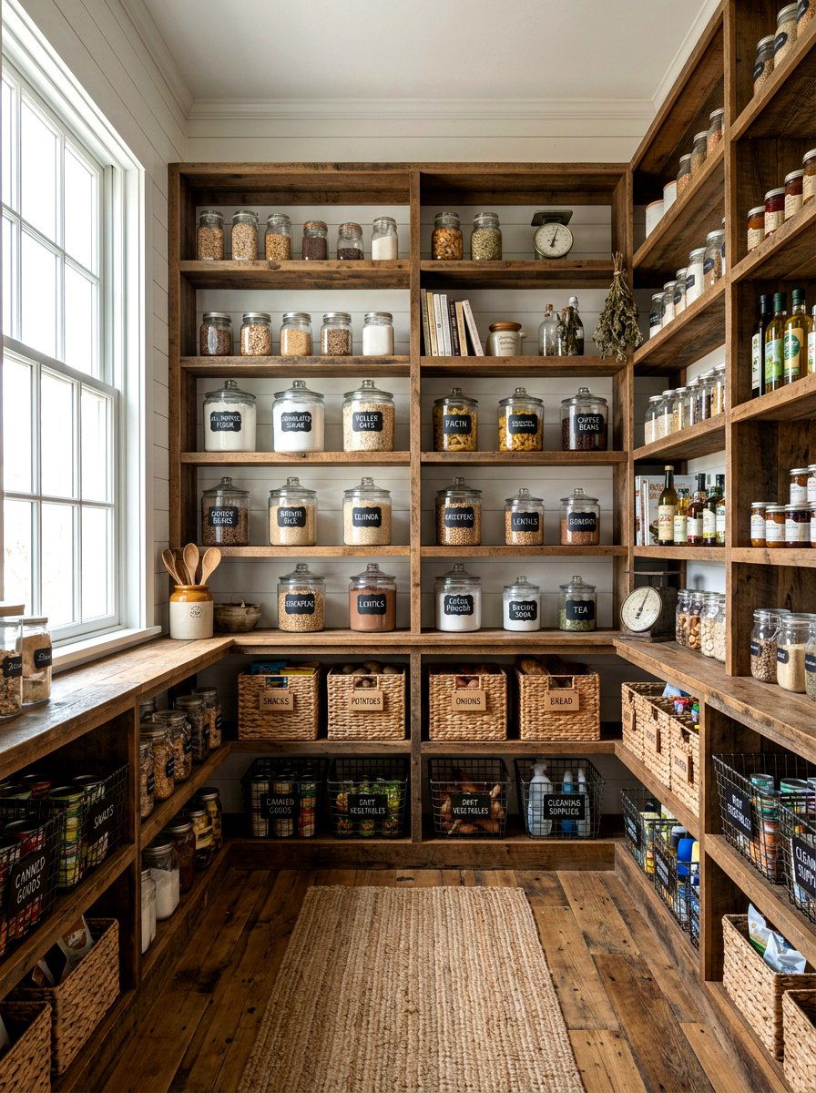 Chalkboard Sticker Pantry Label - 30 label system pantry ideas