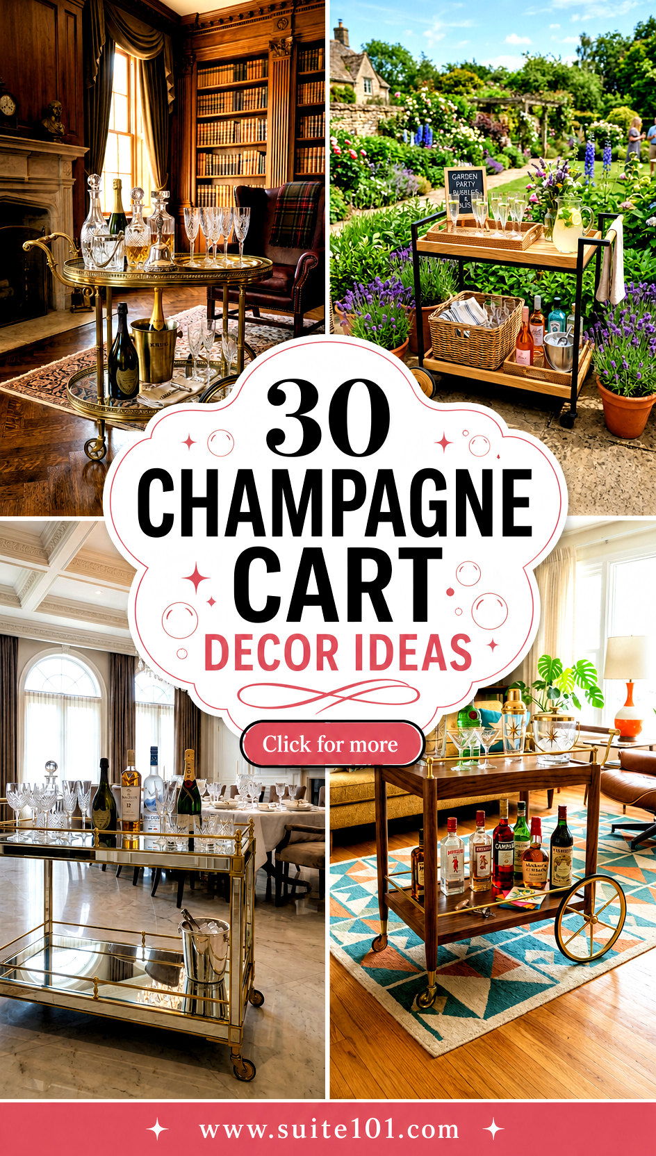 Champagne Cart Decor Ideas 30 Party-Ready Styling Tips Plus - Champagne Cart Decor Ideas: 30 Party-Ready Styling Tips Plus