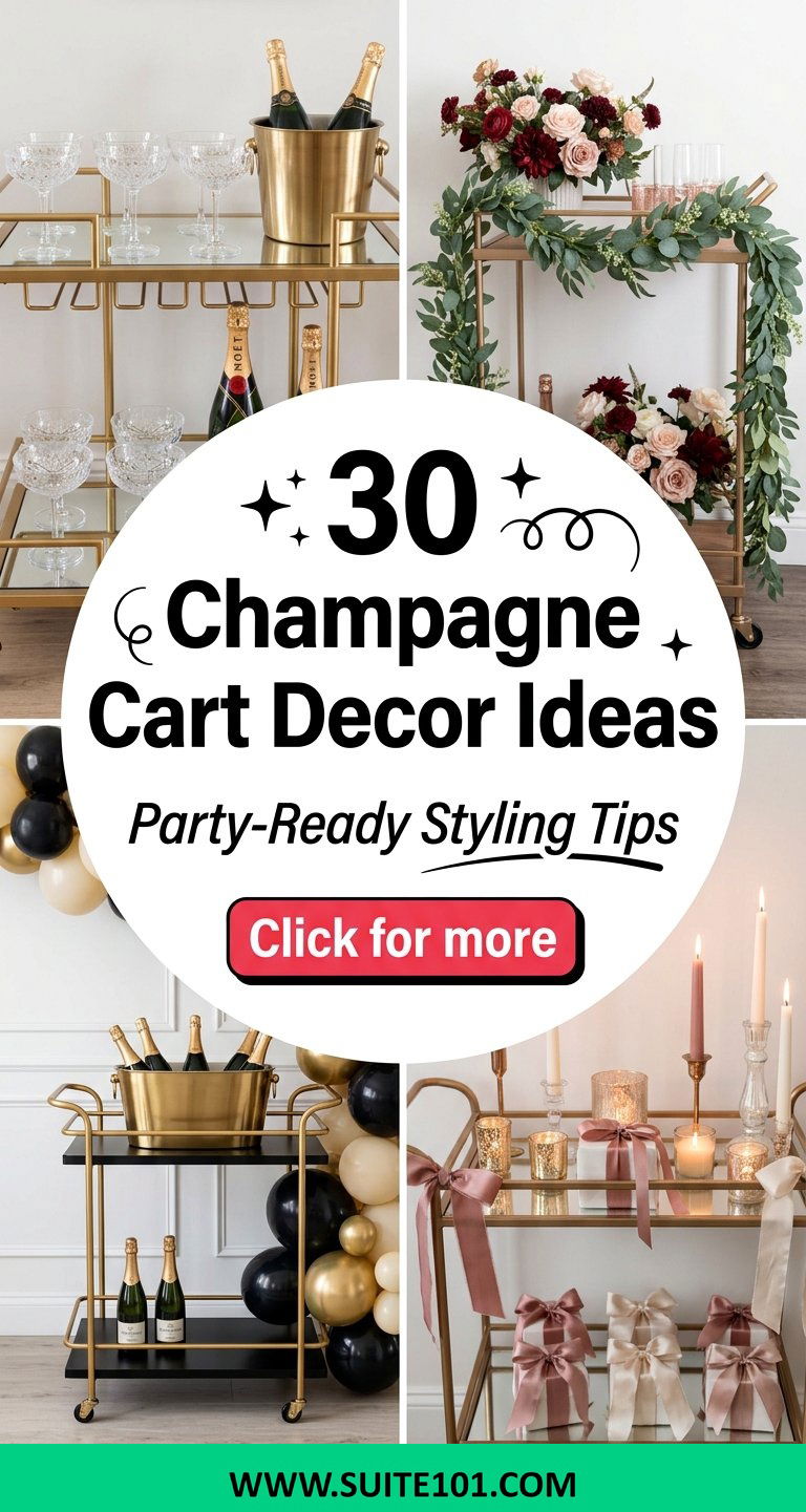 Champagne Cart Decor Ideas 30 Party-Ready Styling Tips Plus - Champagne Cart Decor Ideas: 30 Party-Ready Styling Tips Plus