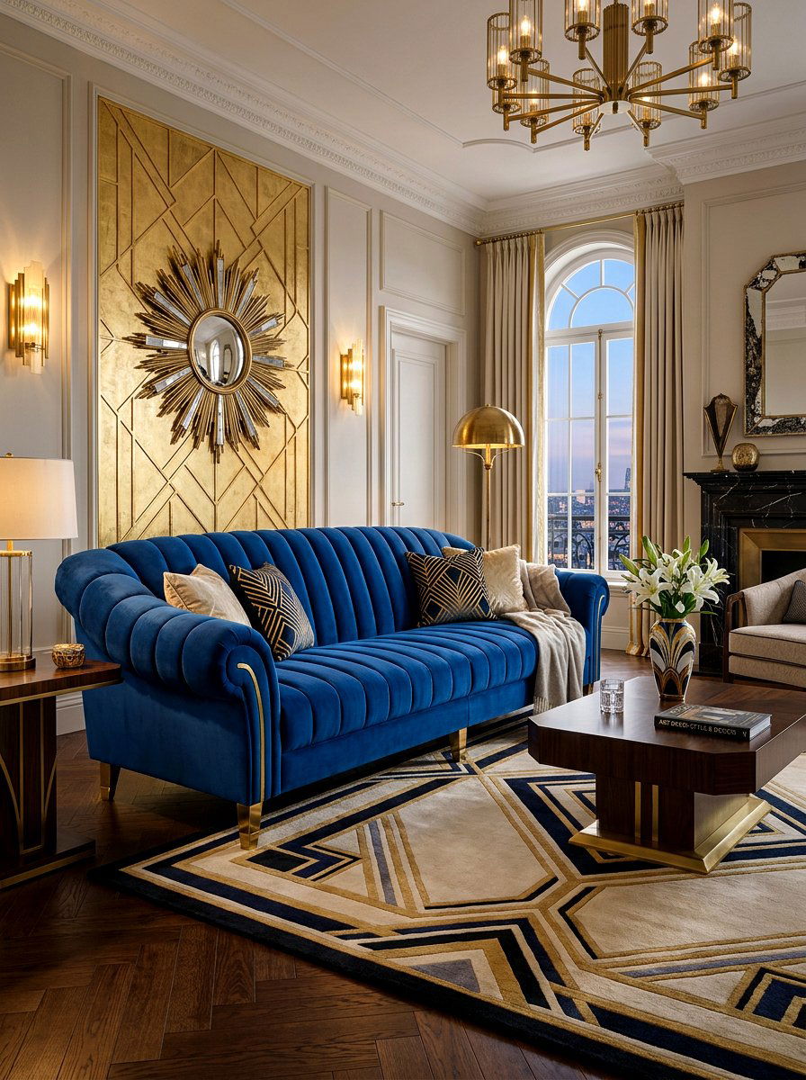 Channel Tufted Velvet Sofa - 30 velvet sofa ideas