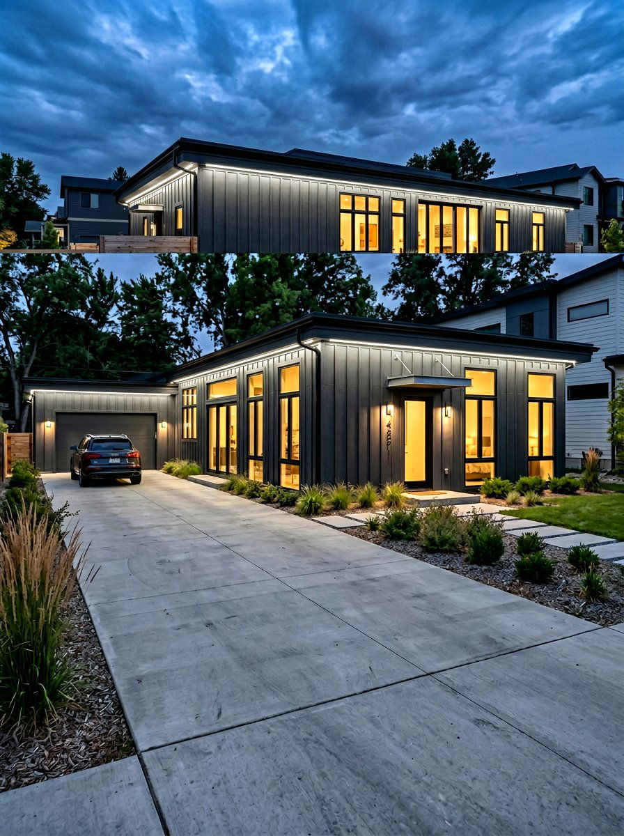 Charcoal Board And Batten Siding - 30 board and batten exterior ideas