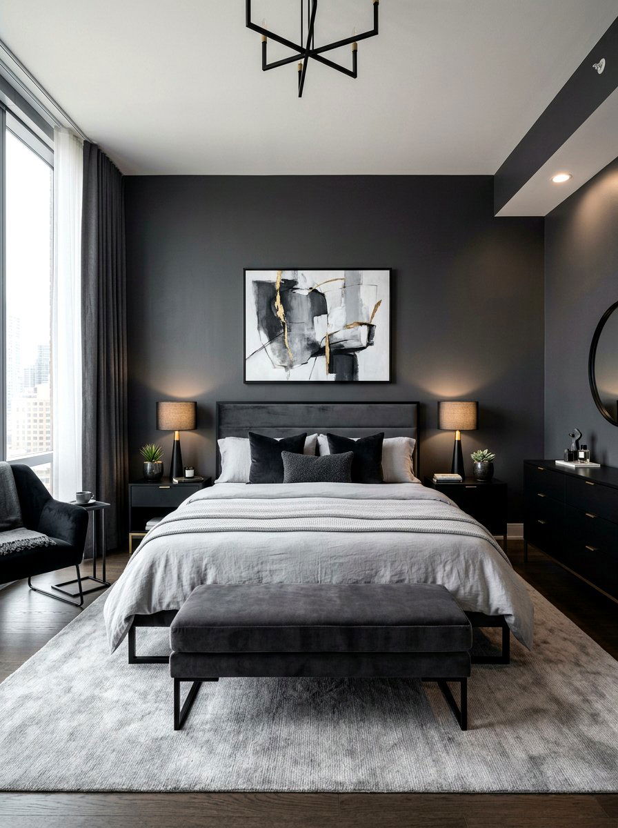 Charcoal Gray Master Bedroom - 30 master bedroom ideas