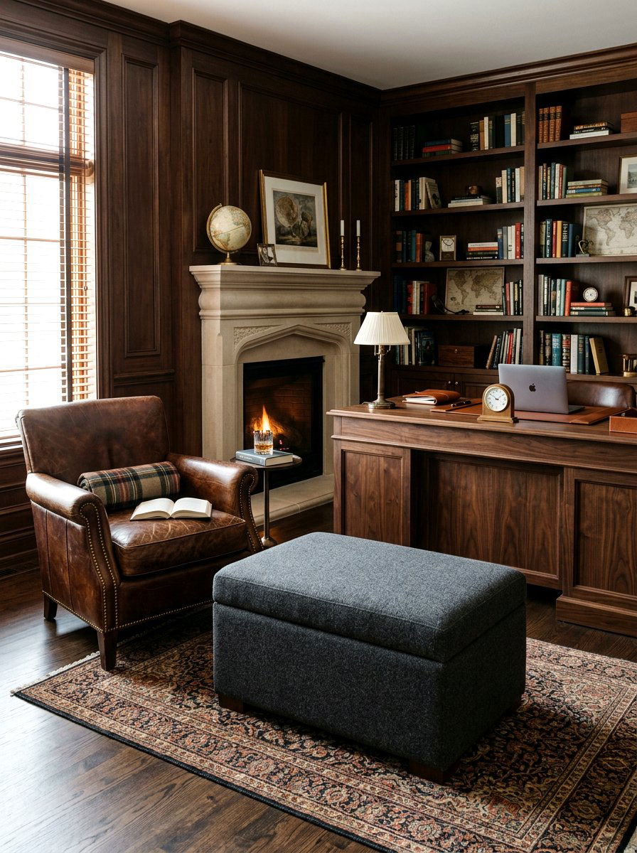 Charcoal Gray Storage Ottoman - 30 ottoman coffee table ideas