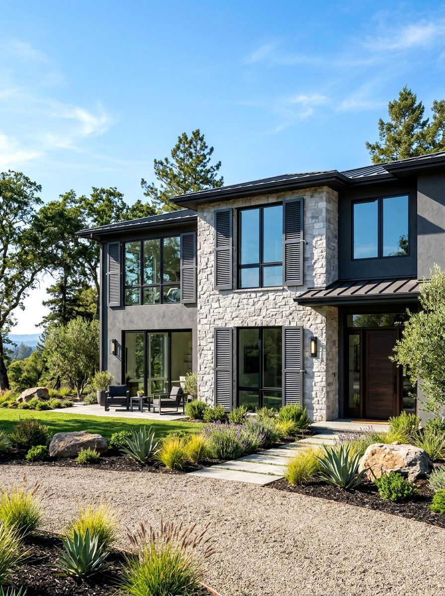 Charcoal Shutters - 30 shutters color ideas