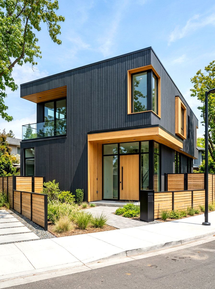 Charcoal Vertical Siding - 30 vertical siding exterior ideas