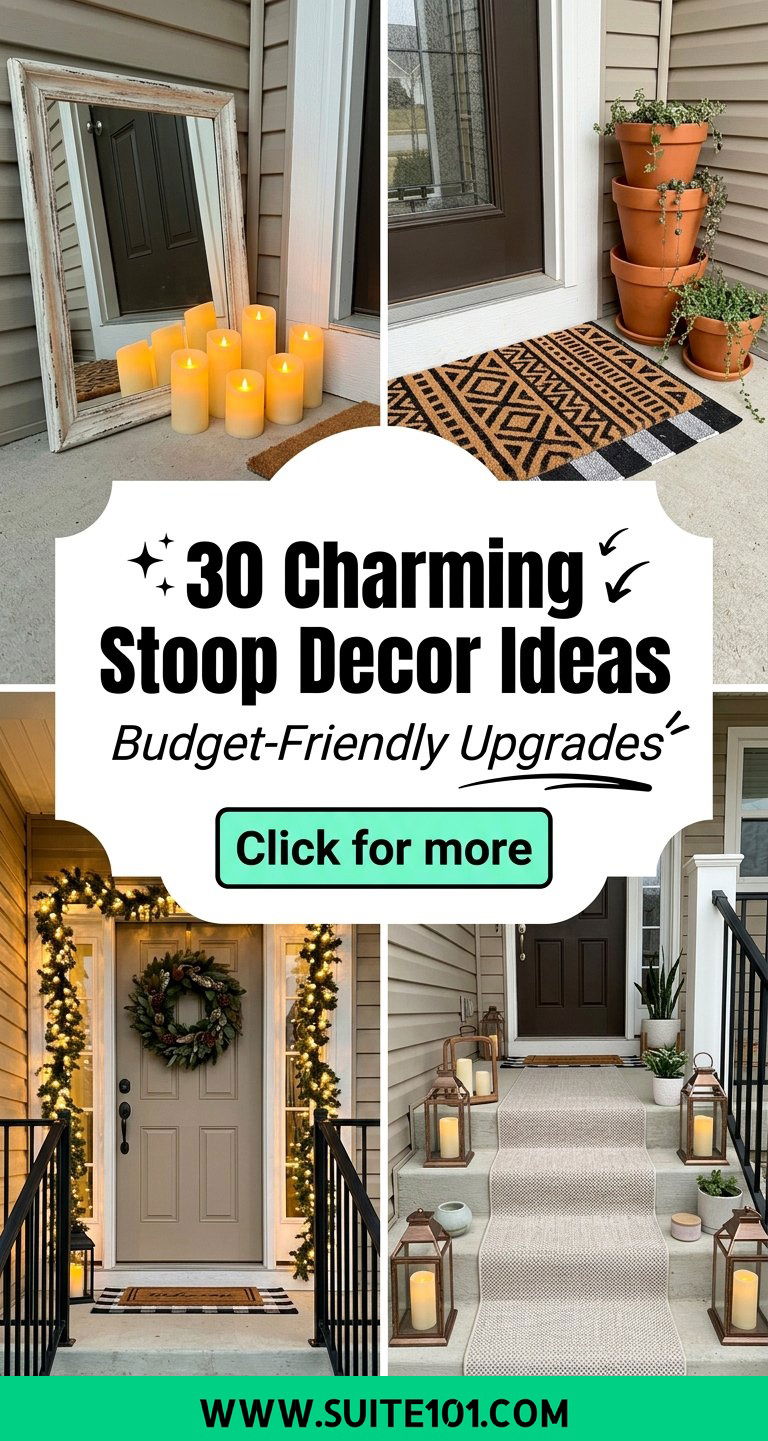 Charming Stoop Decor Ideas 30 Budget-Friendly Upgrades to Love - Charming Stoop Decor Ideas: 30 Budget-Friendly Upgrades to Love
