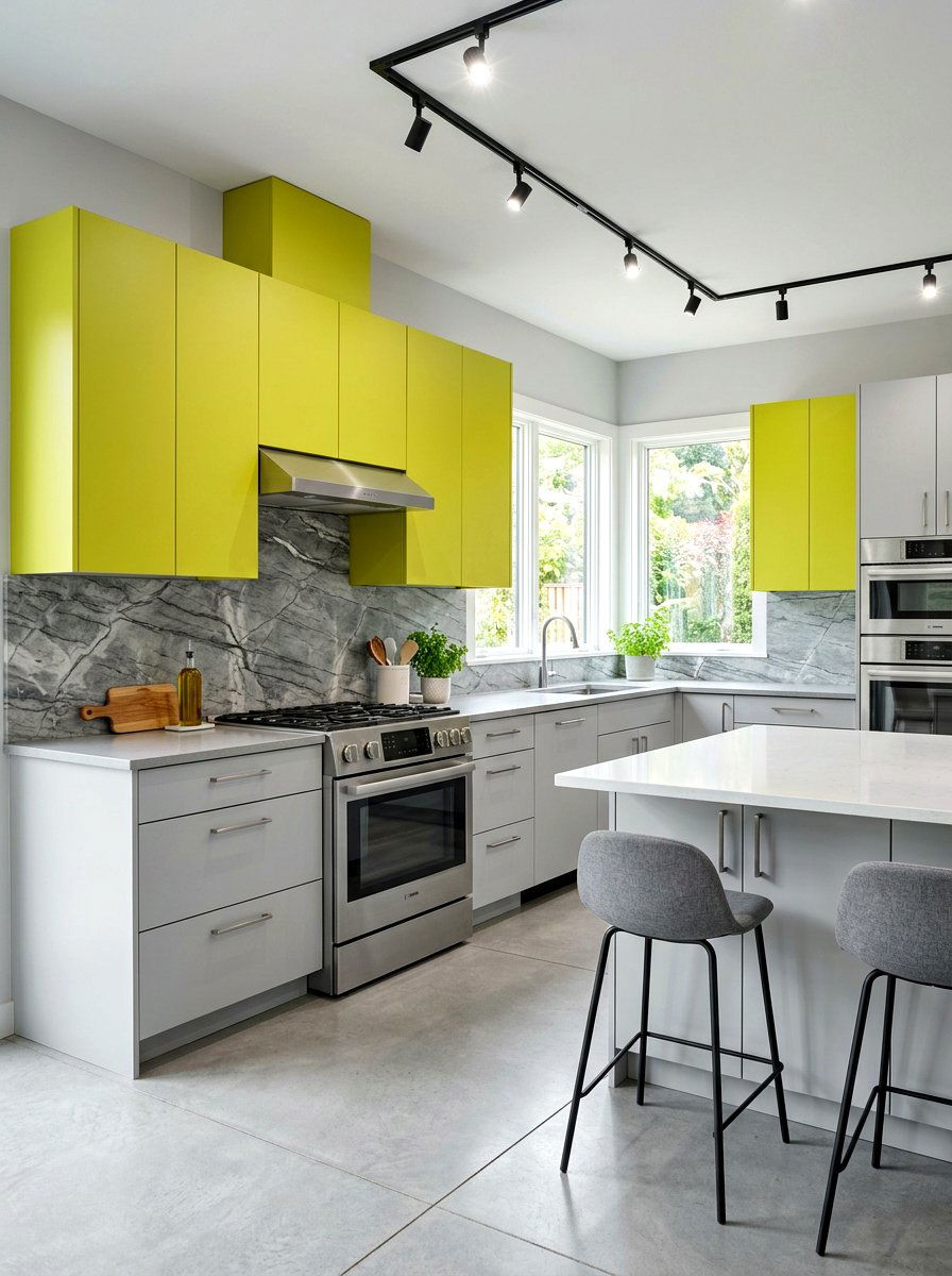 Chartreuse And Gray Kitchen - 30 chartreuse kitchen ideas