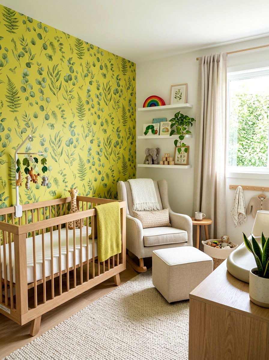 Chartreuse Baby Nursery - 30 chartreuse room ideas