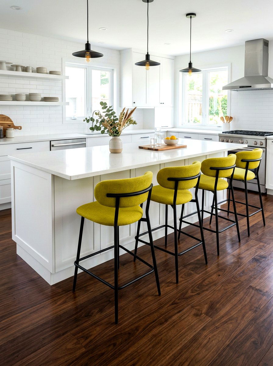 Chartreuse Kitchen Bar Stools - 30 chartreuse kitchen ideas