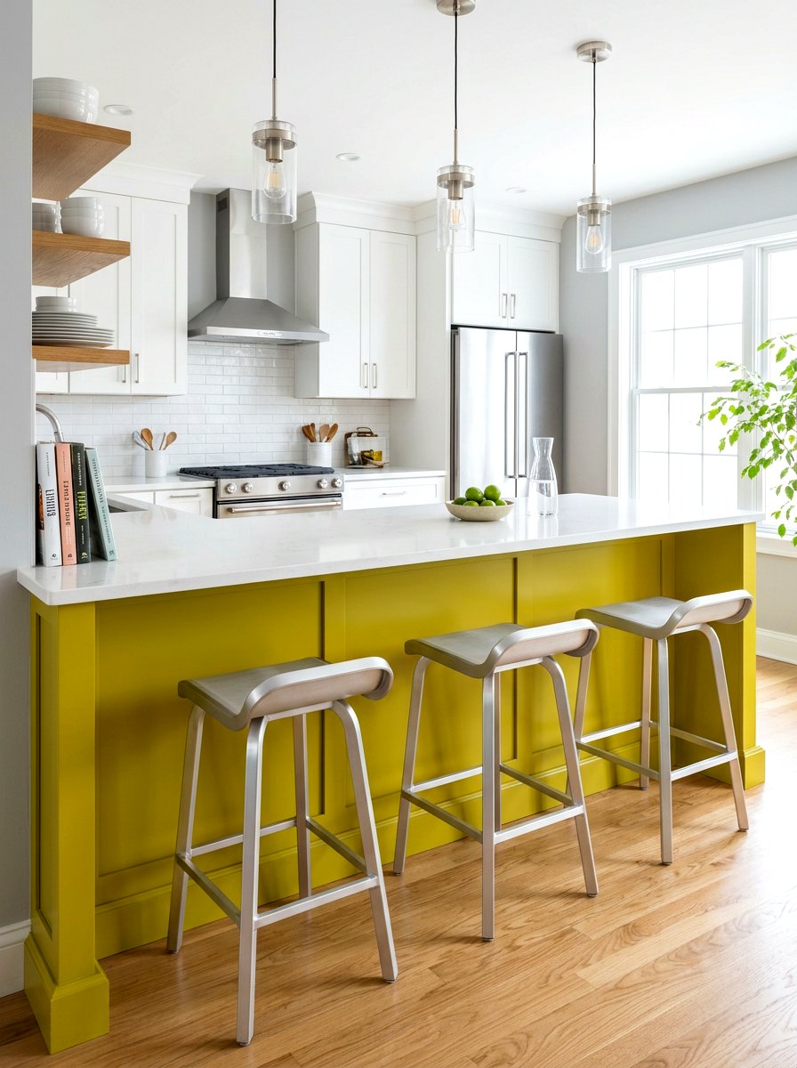 Chartreuse Kitchen Breakfast Bar - 30 chartreuse kitchen ideas