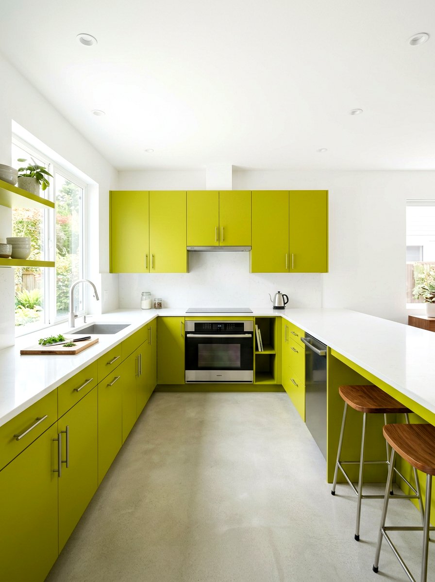 Chartreuse Kitchen Cabinets - 30 chartreuse kitchen ideas