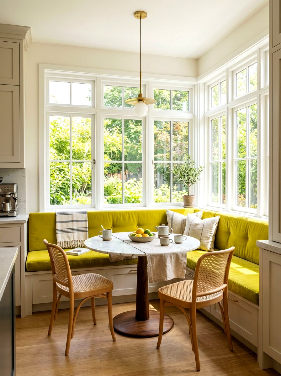 Chartreuse Kitchen Nook - 30 chartreuse kitchen ideas