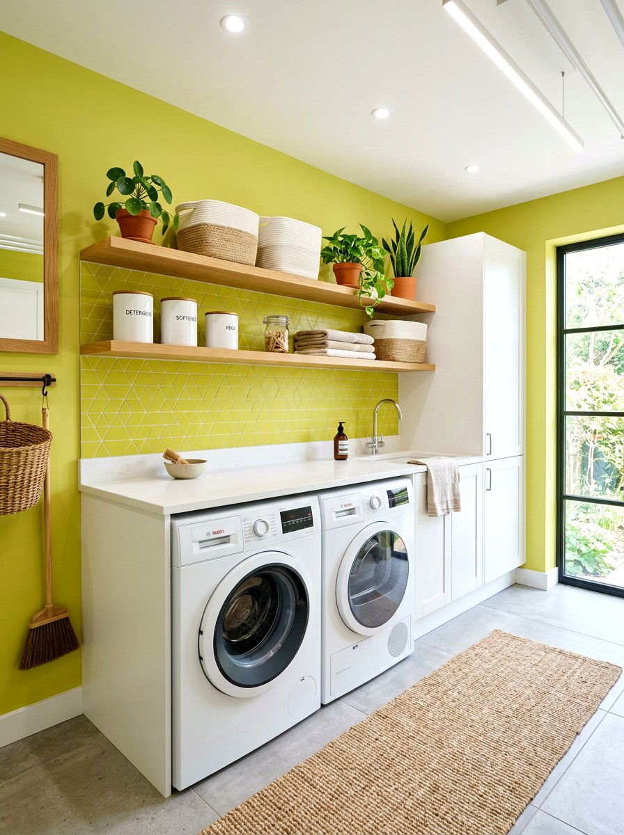 Chartreuse Laundry Room - 30 chartreuse room ideas