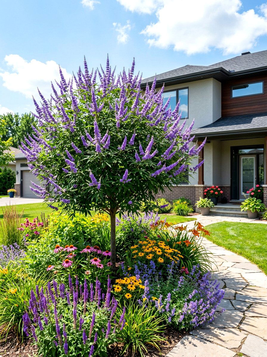 Chaste Tree - 30 front yard tree ideas
