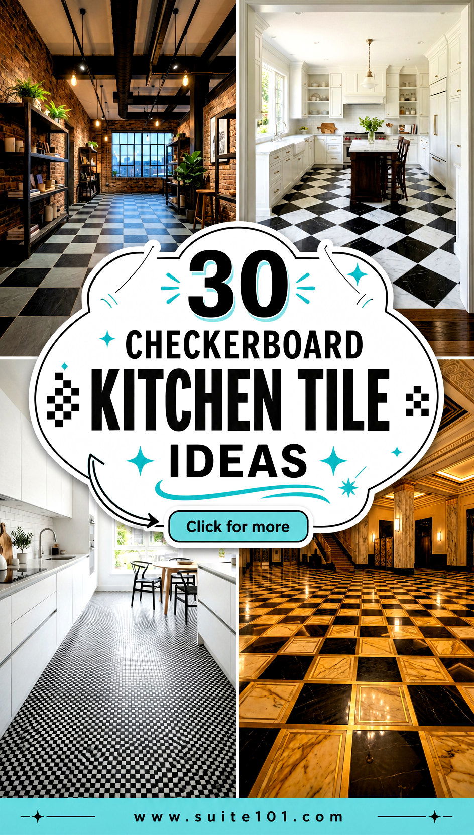 Checkerboard Kitchen Tile Ideas 30 Stunning Patterns for Style - Checkerboard Kitchen Tile Ideas: 30 Stunning Patterns for Style