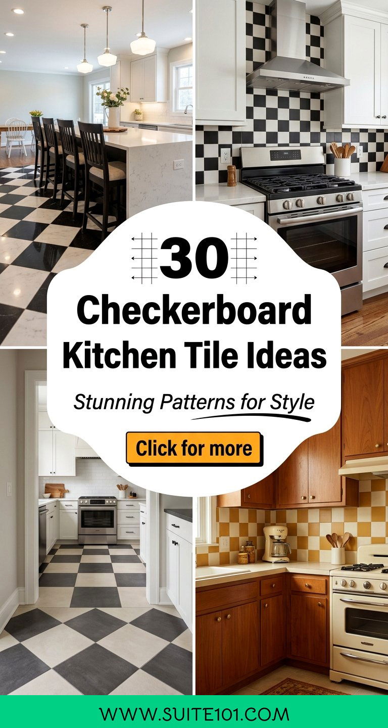 Checkerboard Kitchen Tile Ideas 30 Stunning Patterns for Style - Checkerboard Kitchen Tile Ideas: 30 Stunning Patterns for Style