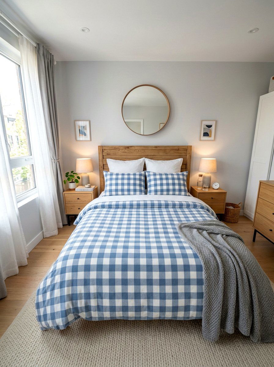Checkerboard bedding set bedroom - 30 checkerboard decor ideas
