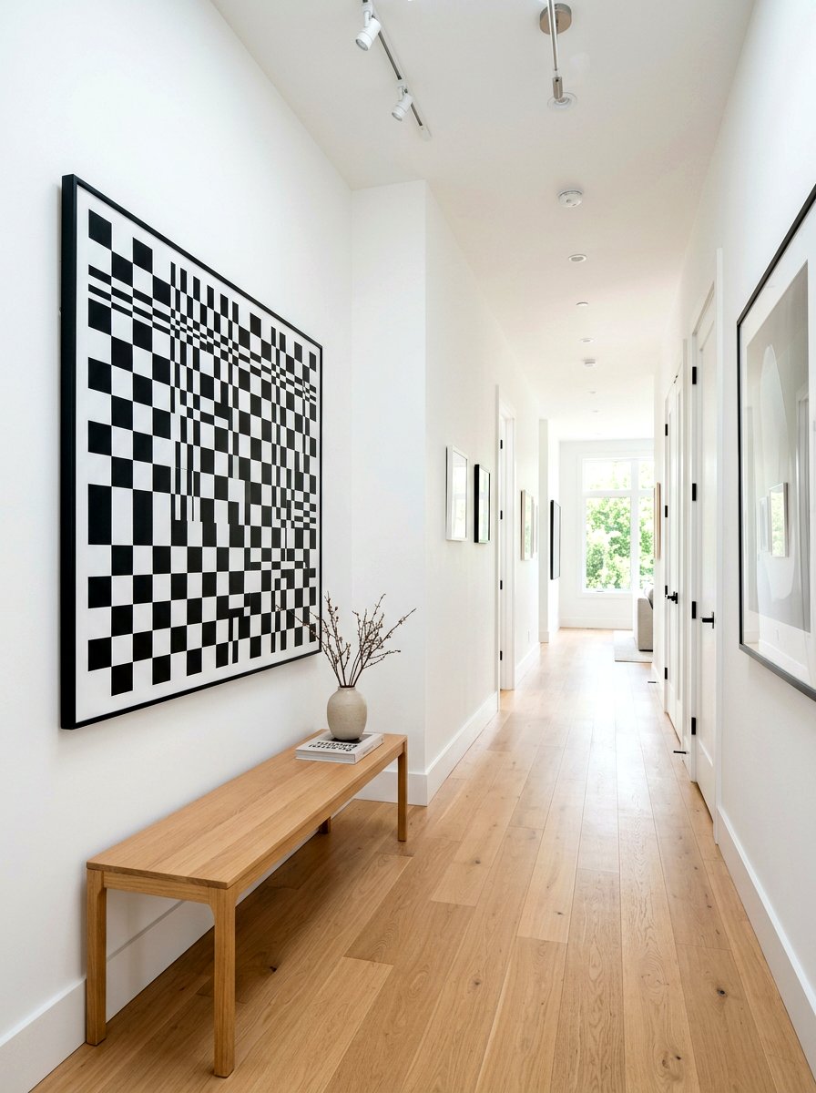 Checkerboard wall art decor - 30 checkerboard decor ideas