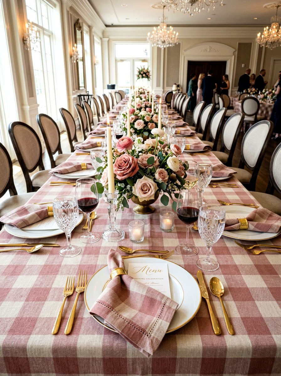 Checkered cloth napkins - 30 gingham decor ideas
