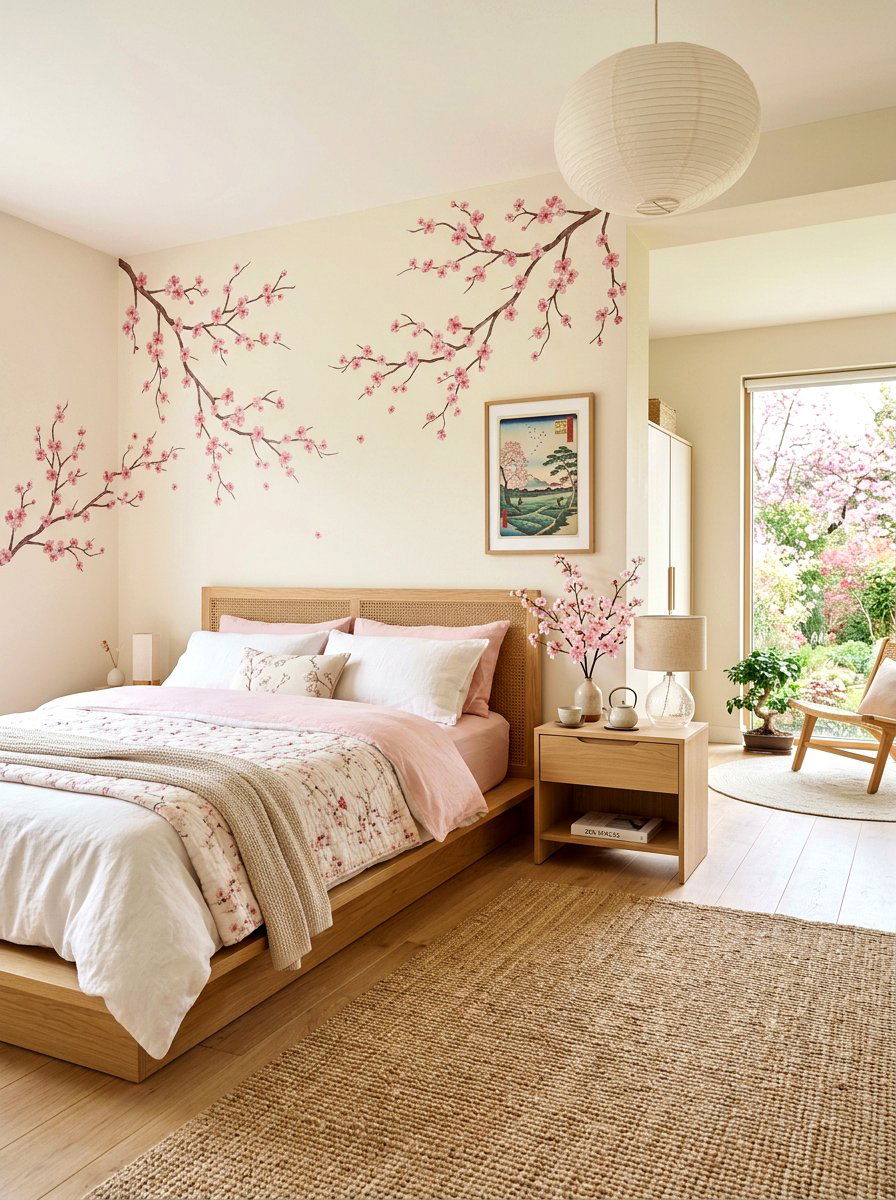 Cherry Blossom Bedroom - 30 bloomcore bedroom ideas