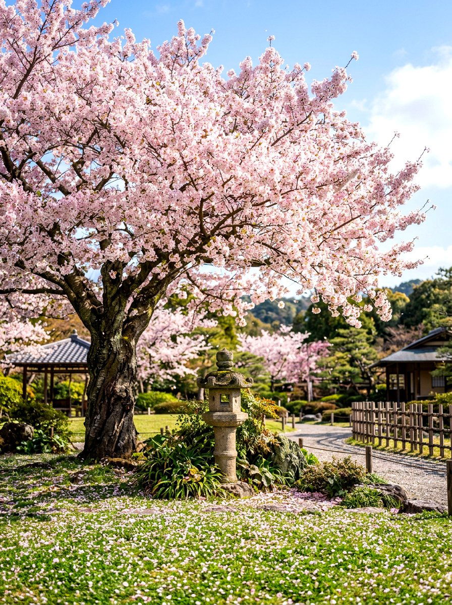 Cherry Blossom Tree - 30 Japanese garden ideas