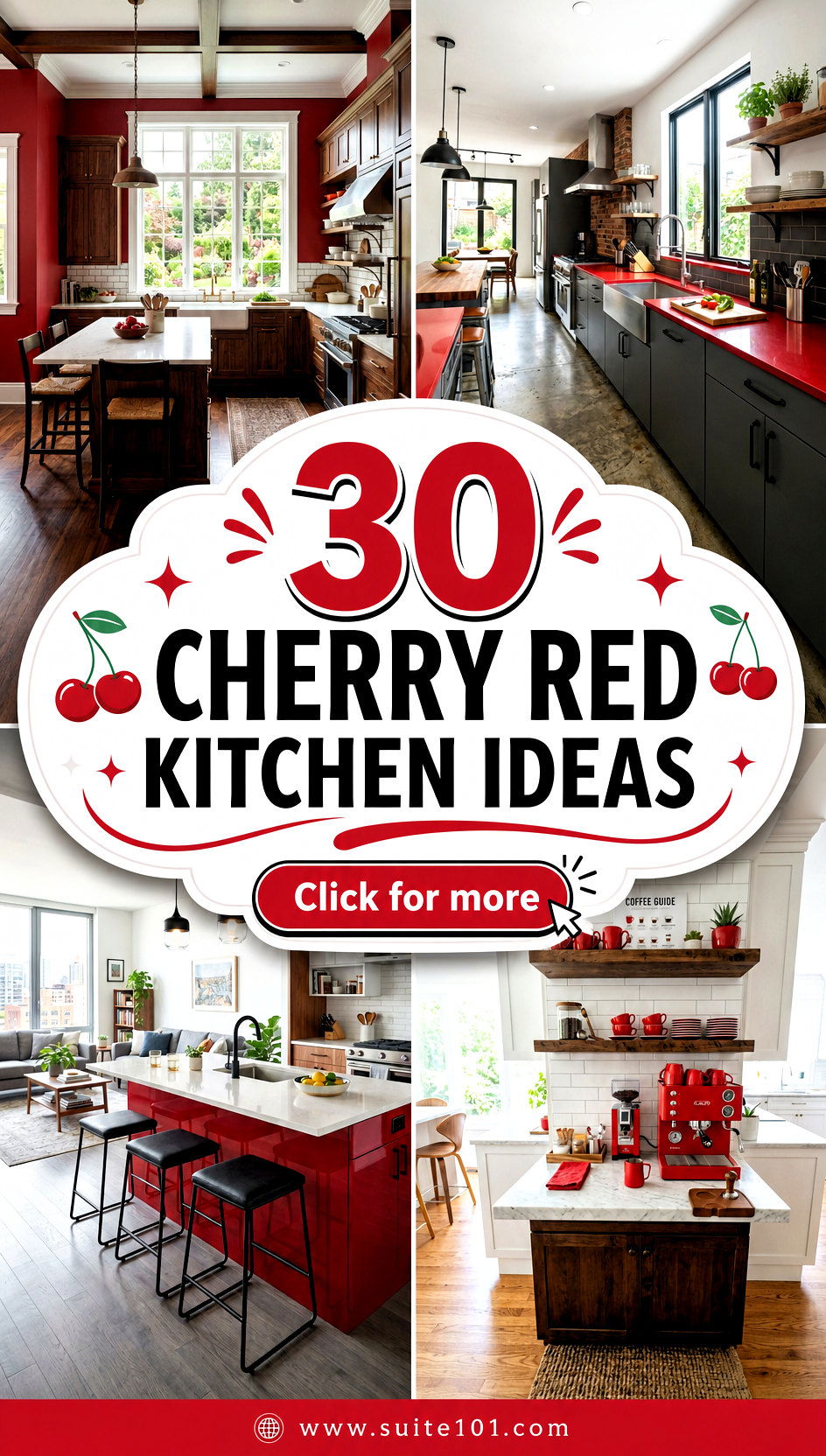 Cherry Red Kitchen Ideas 30 Gorgeous Ways to Make It Pop - Cherry Red Kitchen Ideas: 30 Gorgeous Ways to Make It Pop