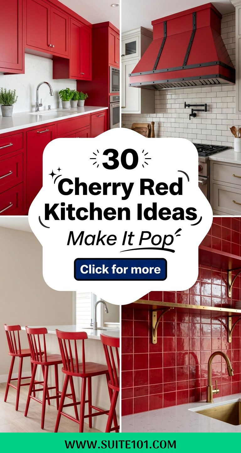 Cherry Red Kitchen Ideas 30 Gorgeous Ways to Make It Pop - Cherry Red Kitchen Ideas: 30 Gorgeous Ways to Make It Pop