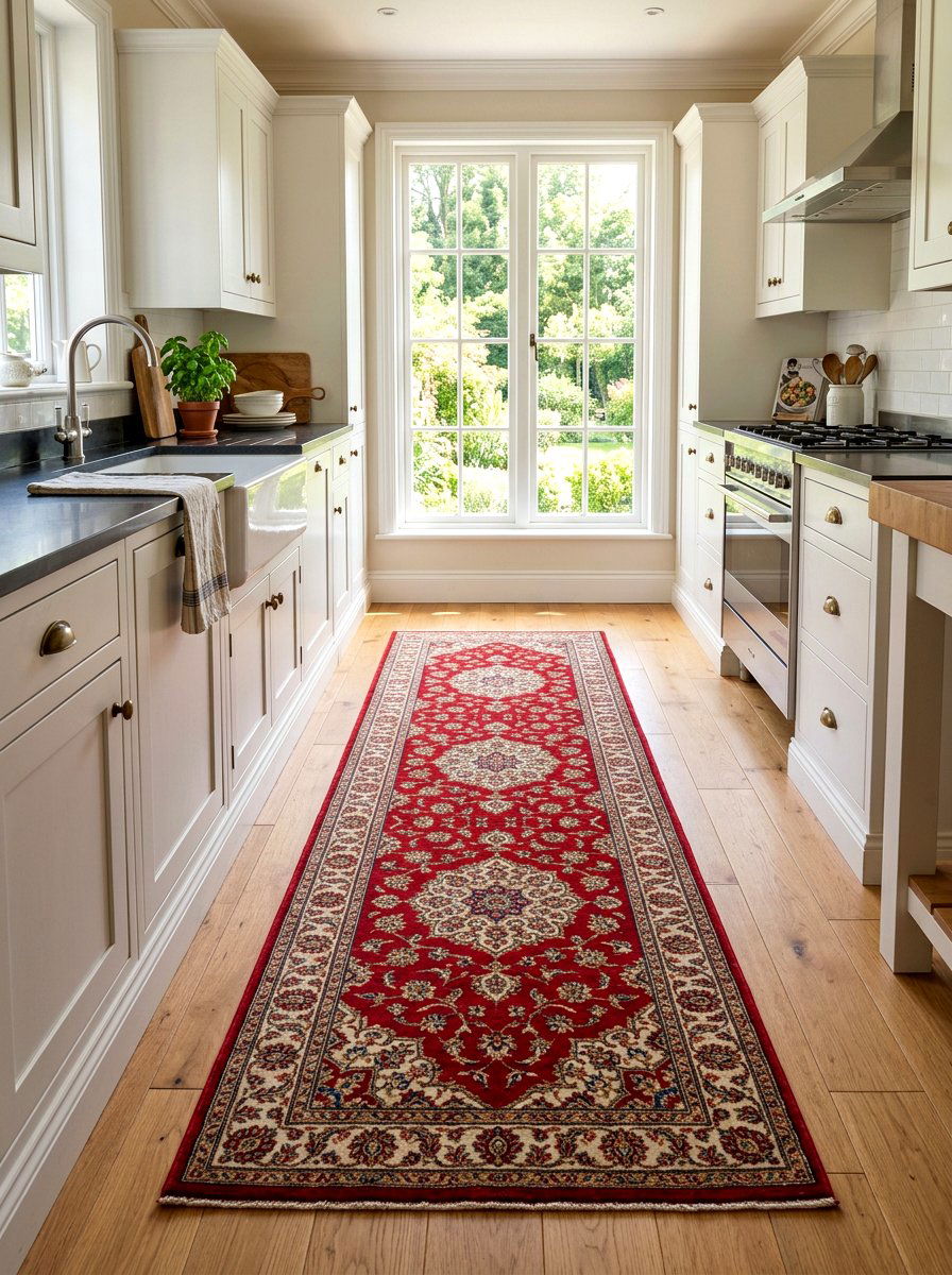 Cherry Red Kitchen Runner - 30 cherry red kitchen ideas
