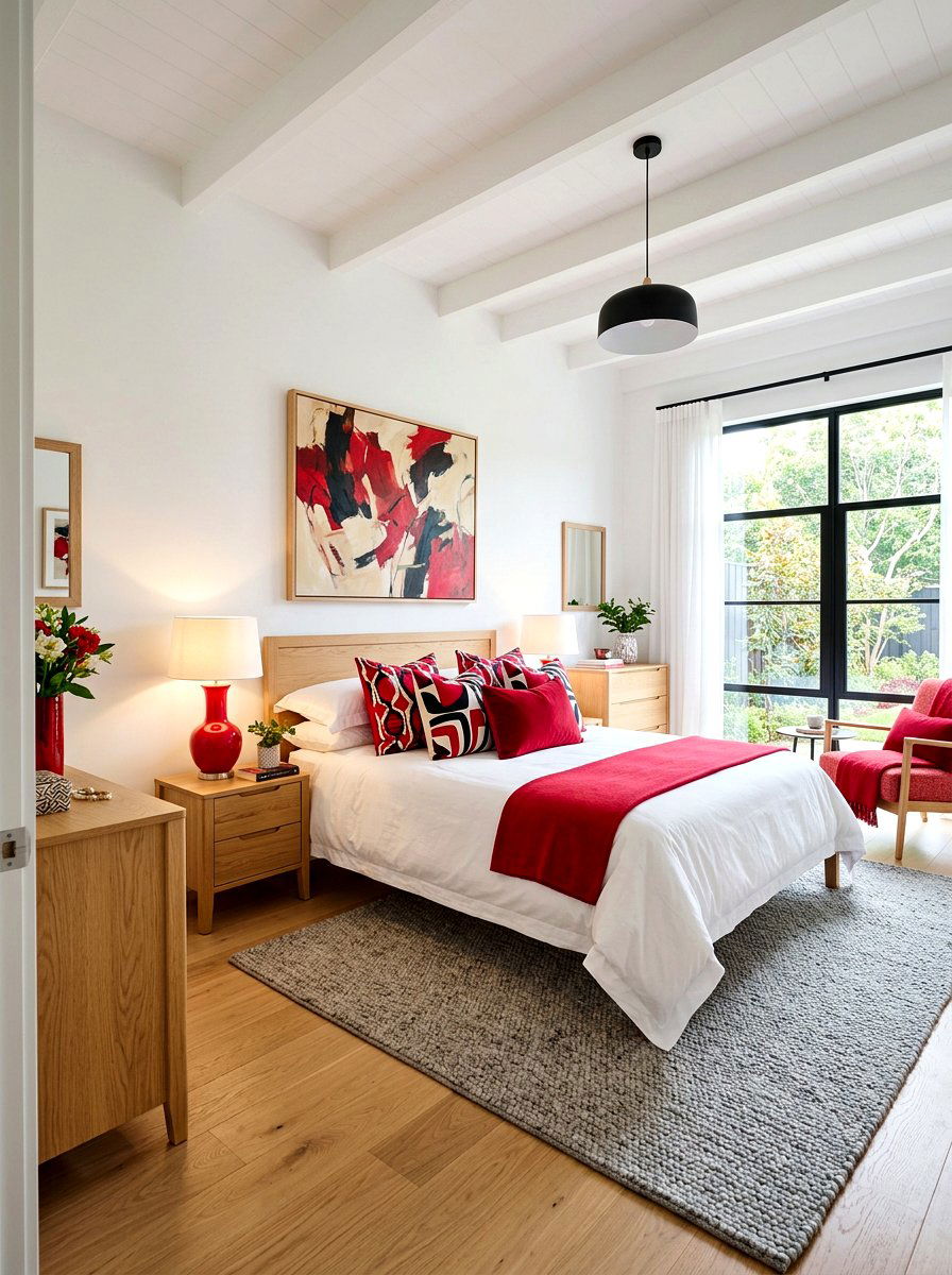 Cherry Red - 30 spring bedroom refresh ideas