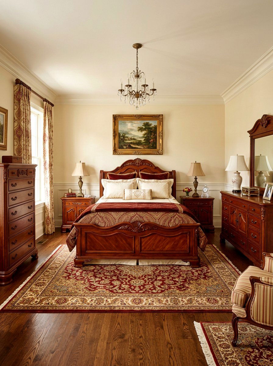 Cherry Wood Bedroom - 30 warm wood bedroom ideas