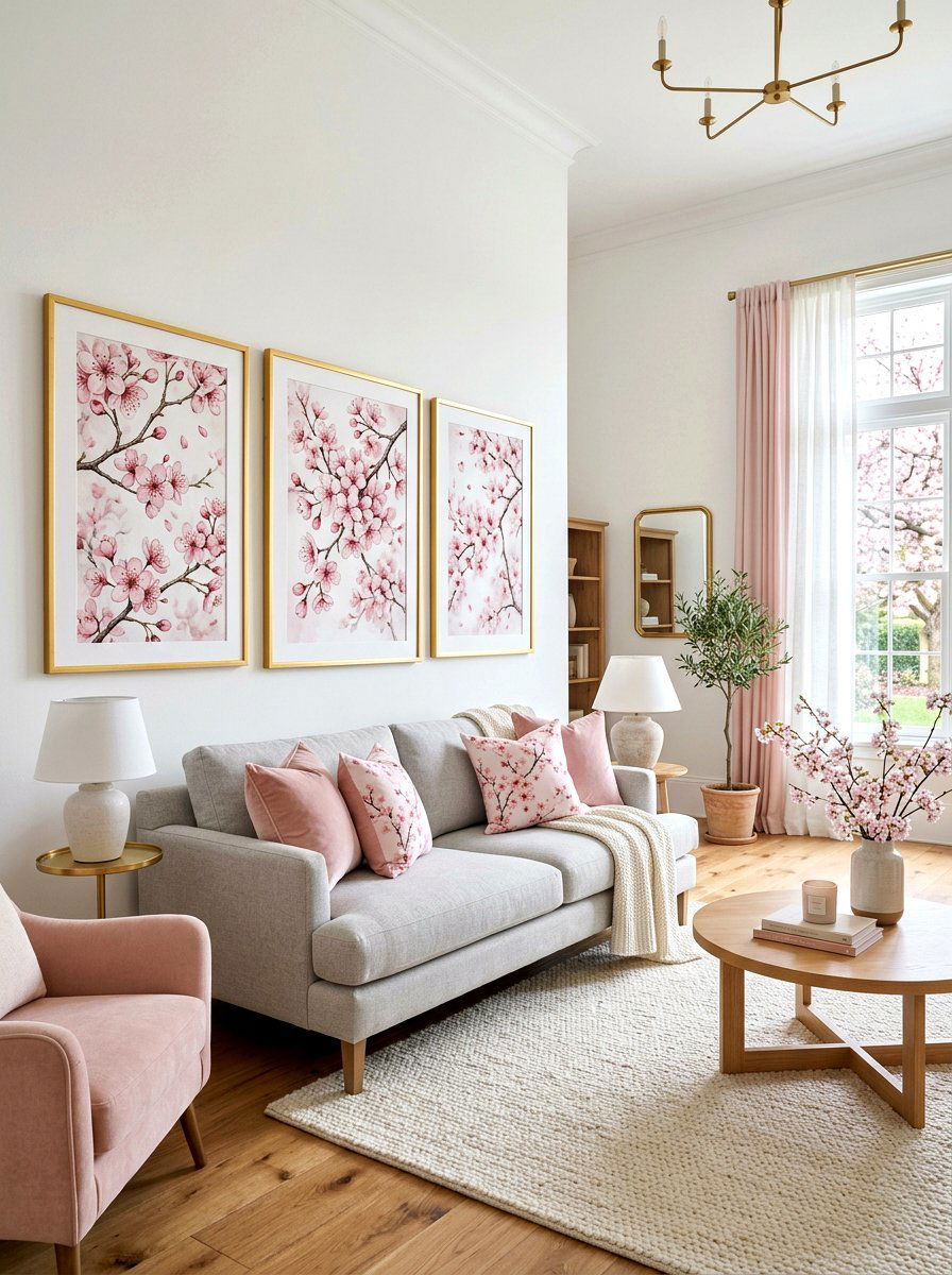 Cherry blossom art - 30 chinoiserie decor ideas
