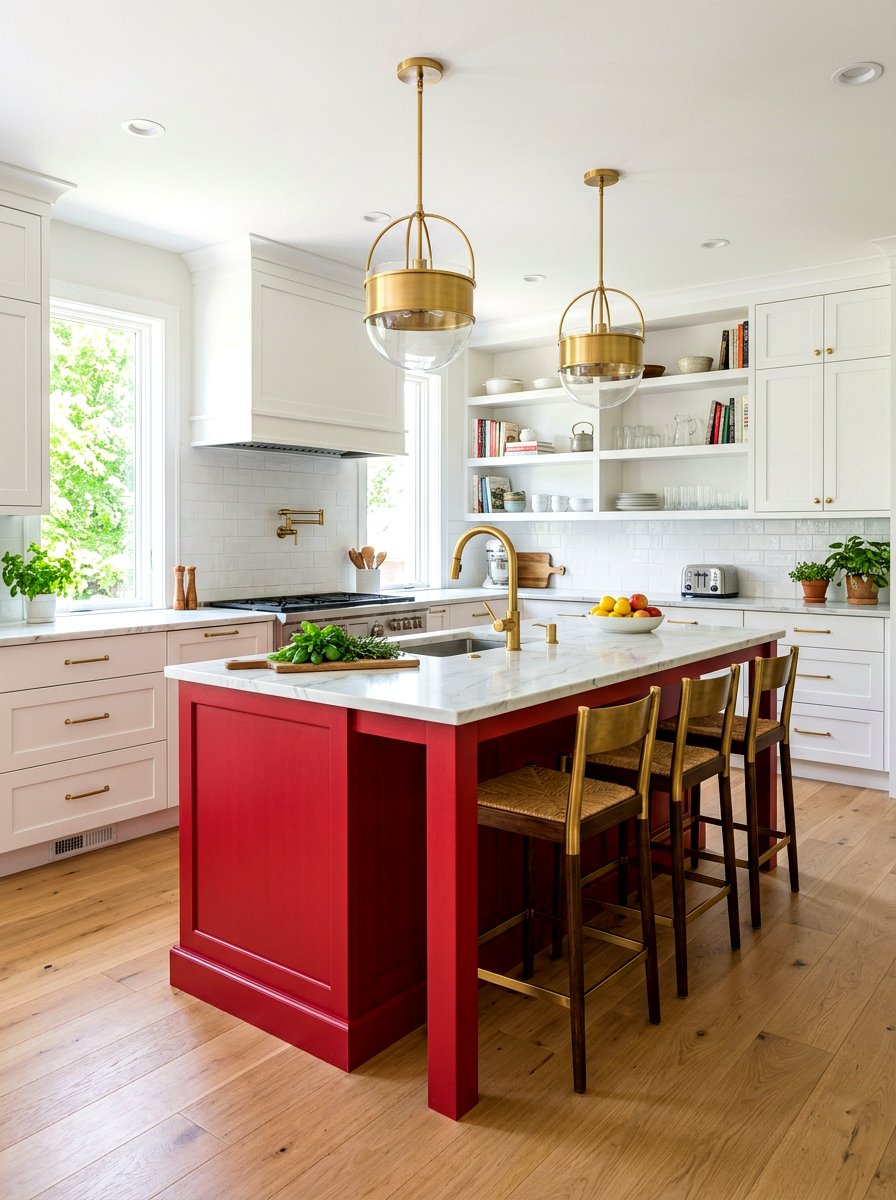 Cherry red kitchen - 30 spring refresh decor ideas
