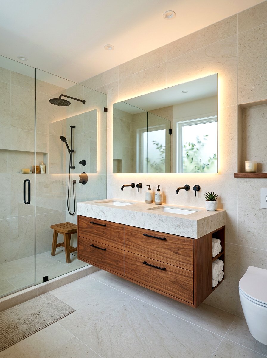 Chestnut bathroom vanity - 30 chestnut decor ideas