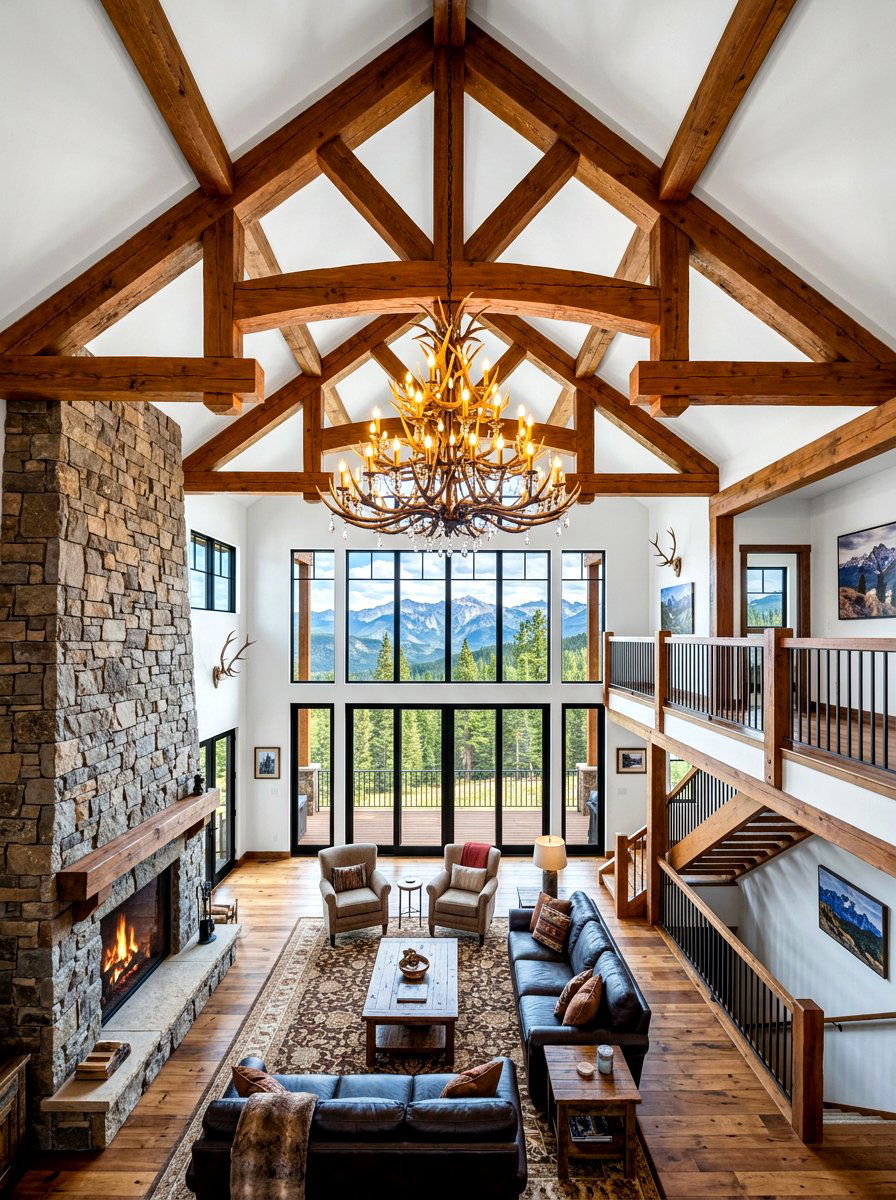Chestnut ceiling beams - 30 chestnut decor ideas