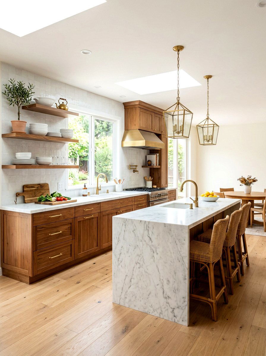 Chestnut kitchen cabinets - 30 chestnut decor ideas